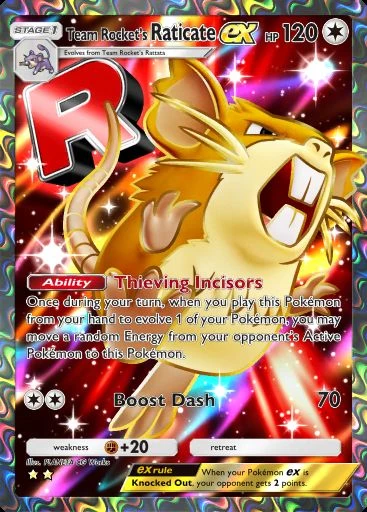 Team Rocket's Raticate ex